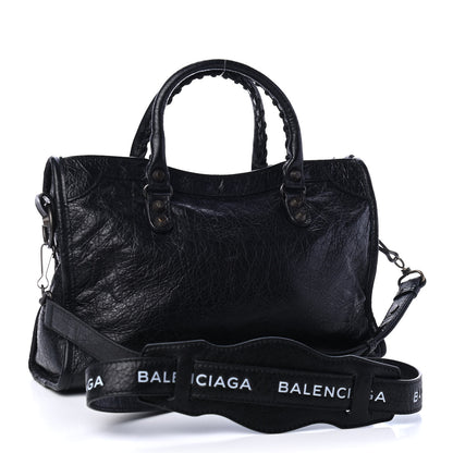 Balenciaga Agneau Classic Hardware S City Logo Strap Black 3 of 9