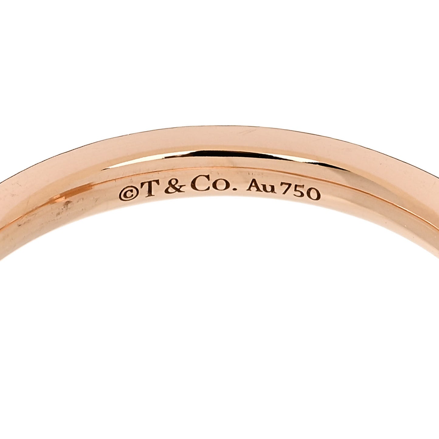 18K Rose Gold T T1 Ring 58 8.25