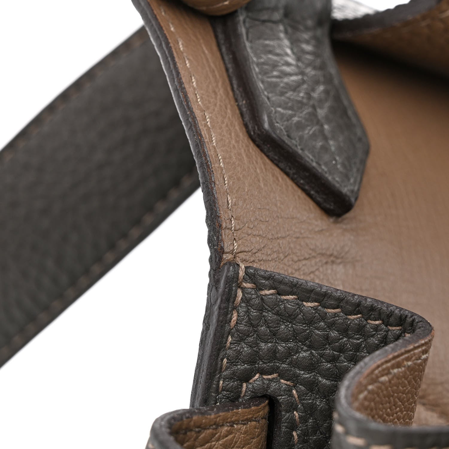 Hermes Taurillon Clemence Eclat Jypsiere 28 Etain Etoupe 10 of 16