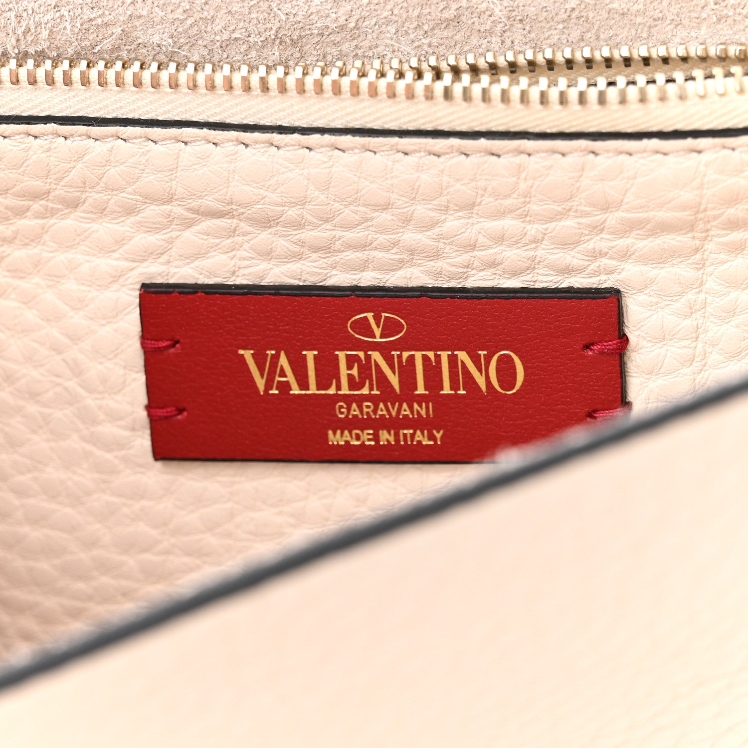 Valentino Garavani Grained Calfskin Small Rockstud Flap Crossbody Bag Light Ivory 6 of 9