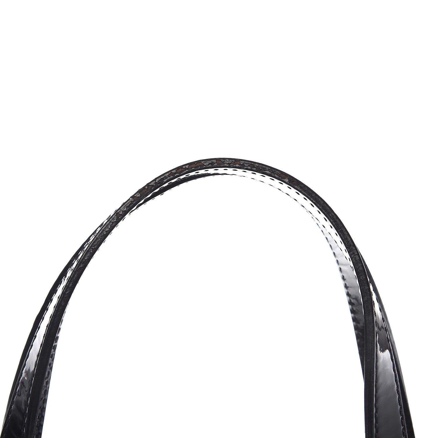 Burberry Patent Trim Patchwork Check Small Tote Black 16 of 16