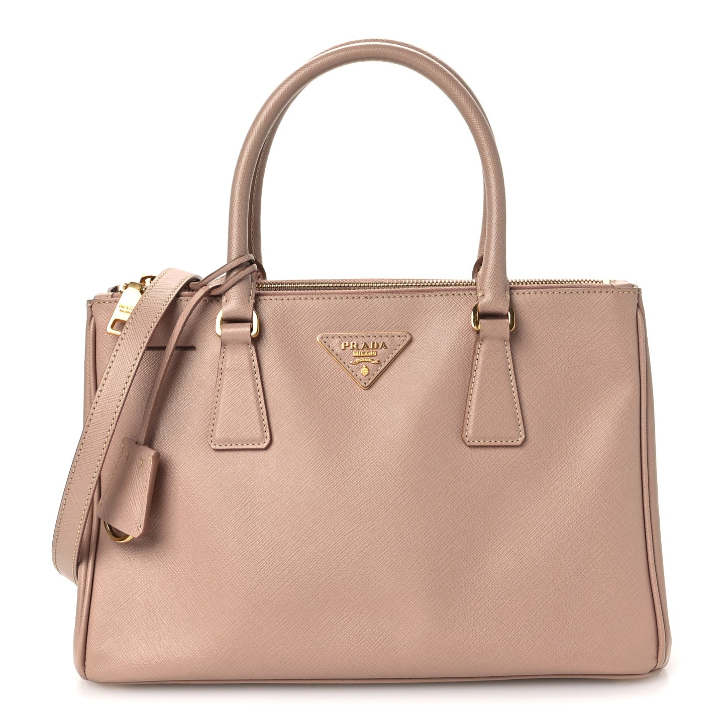Saffiano Small Galleria Double Zip Tote Cammeo