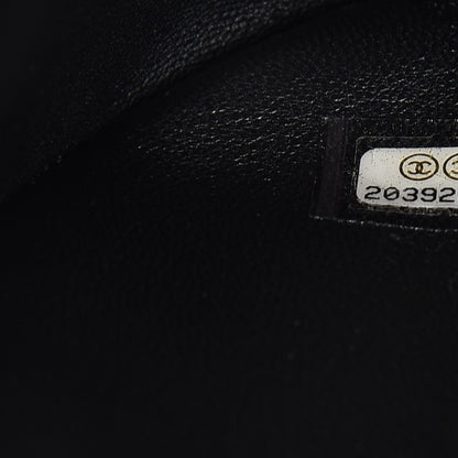 Chanel Shearling Lambskin 100% Clutch Black 7 of 8