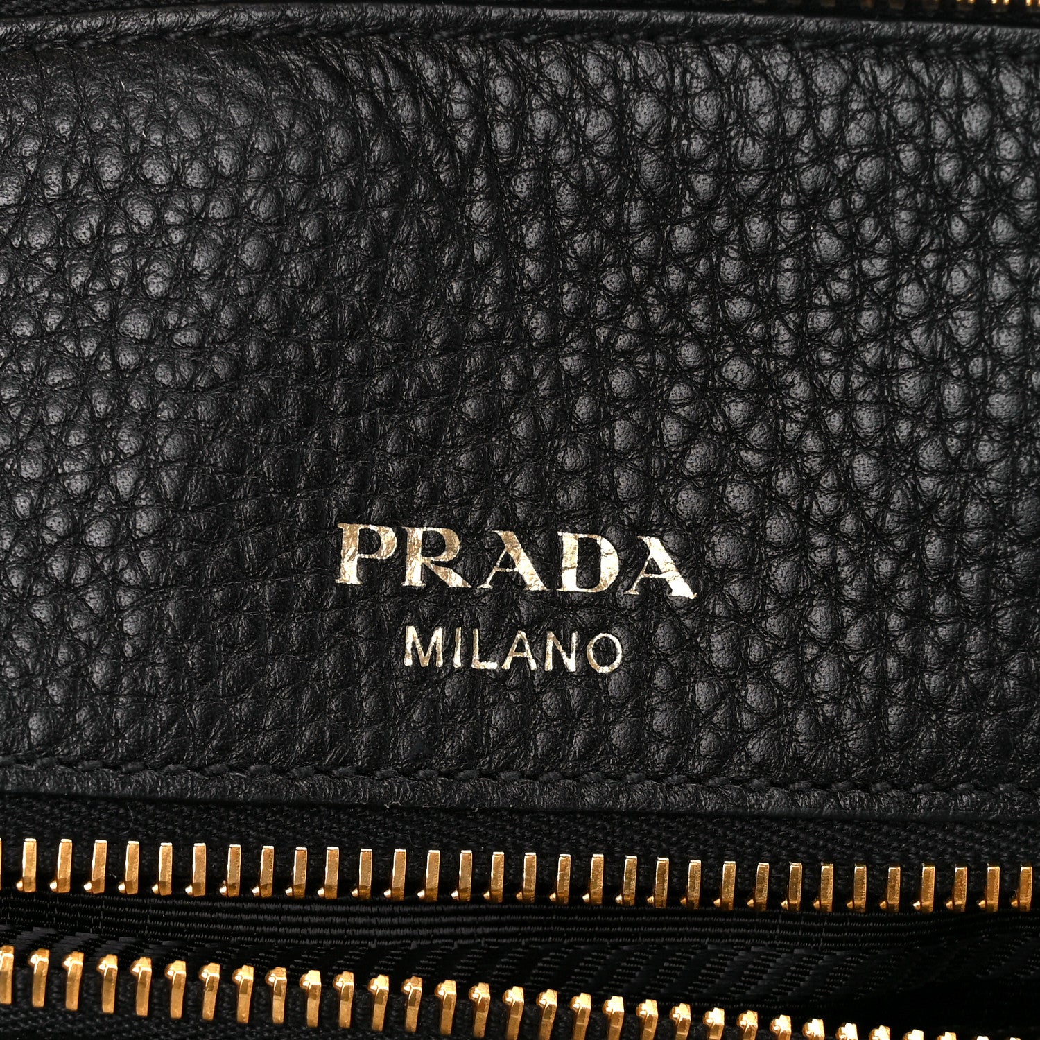 Prada Vitello Daino Dome Satchel Black 7 of 14