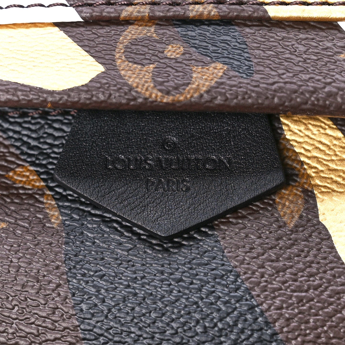 X LOL Monogram Palm Springs Backpack Mini Gold Silver