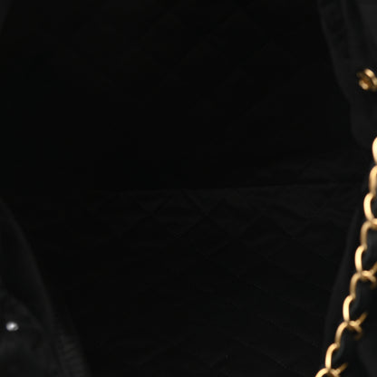 Chanel Velvet Sequin Quilted Chanel 22 Black 6 of 11