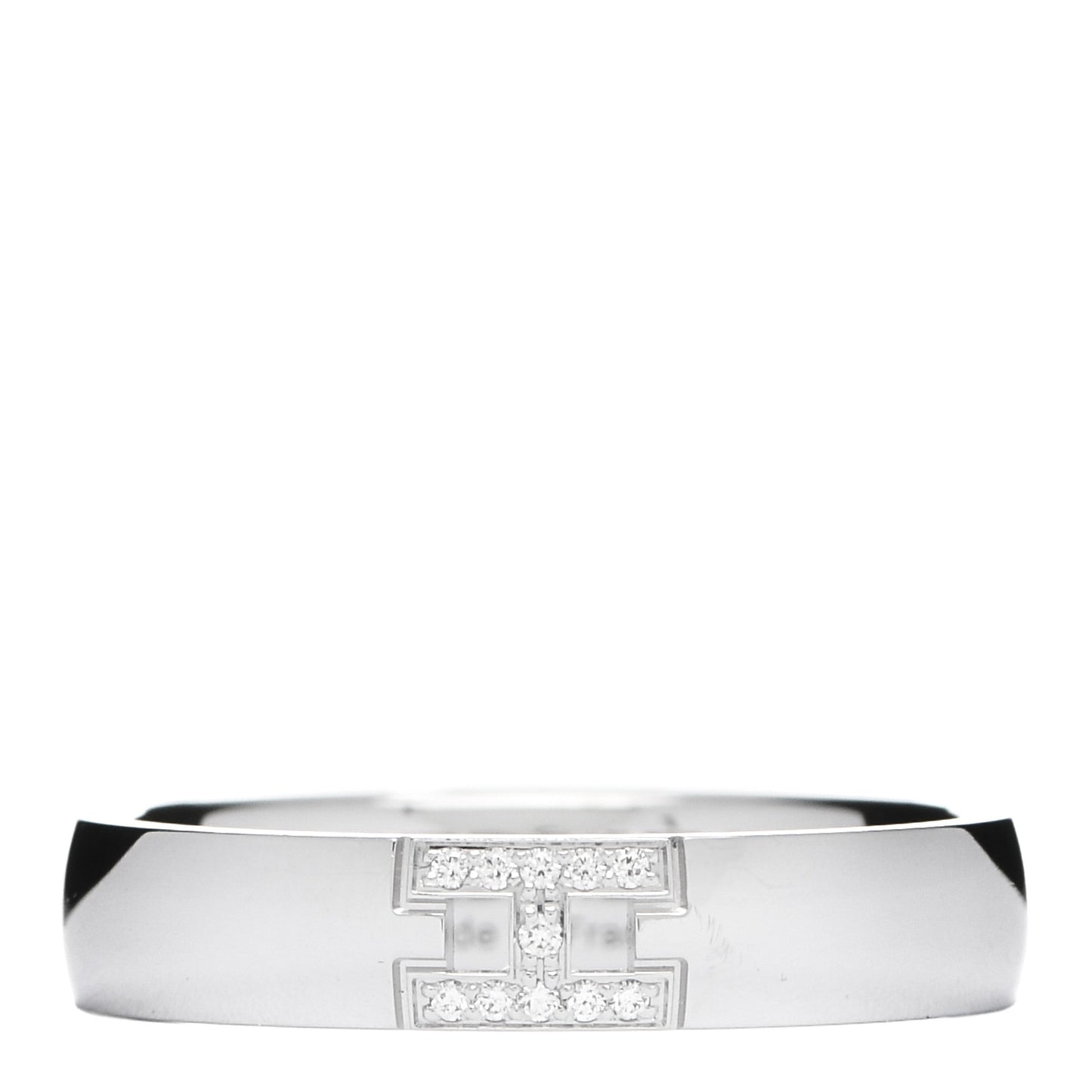 18K White Gold Diamond Ever Herakles Wedding Band Ring 49 5