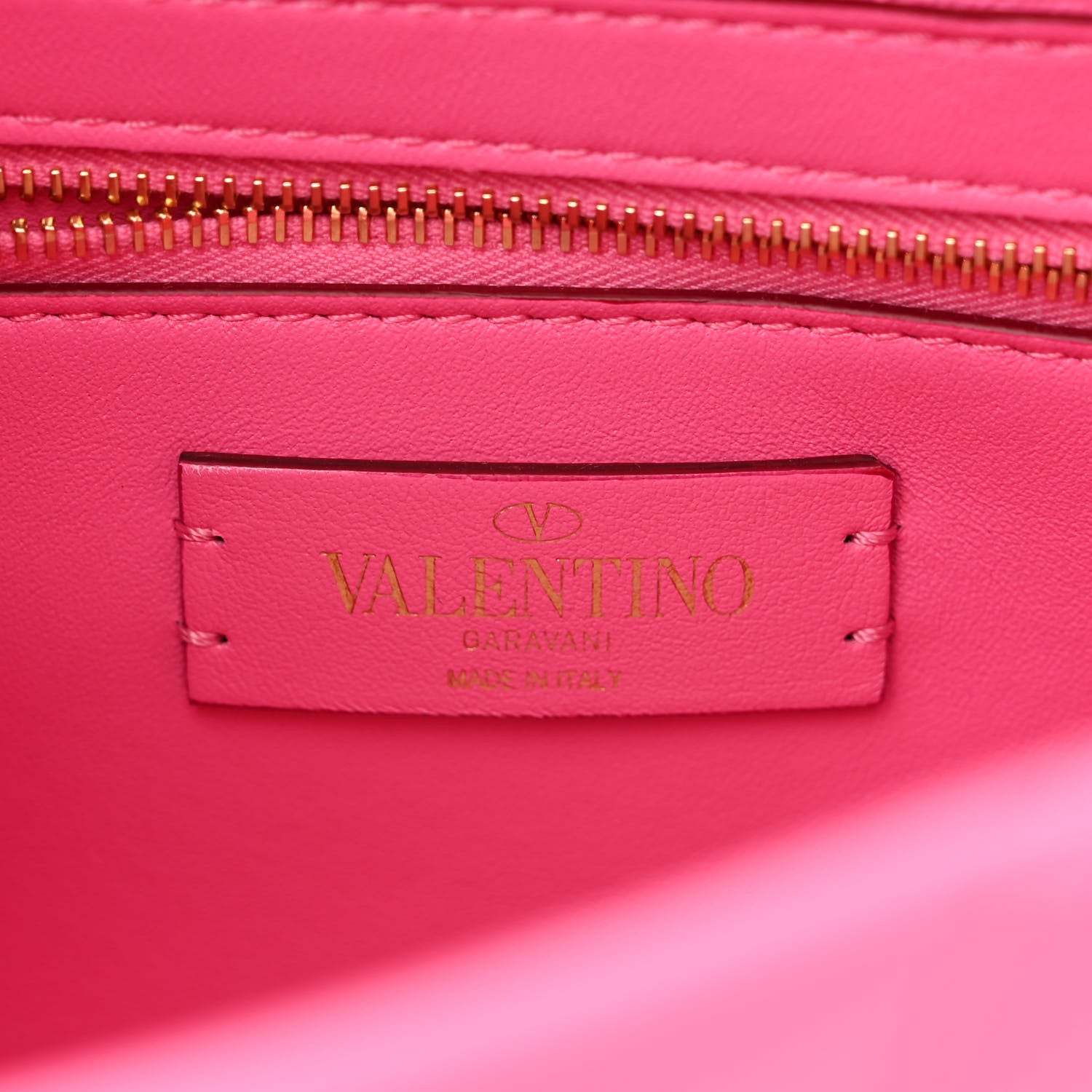 Valentino Garavani Nappa Enamel Large Roman Stud Shoulder Bag Feminine Pink 6 of 10