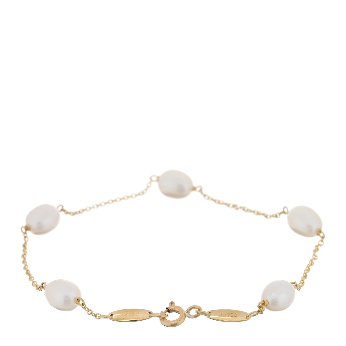 18K Yellow Gold Pearl 5.5-6mm Elsa Peretti Pearls By The Yard Bracelet