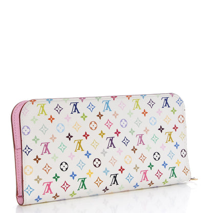 Louis Vuitton Monogram Multicolor Insolite Wallet White Litchi 3 of 8