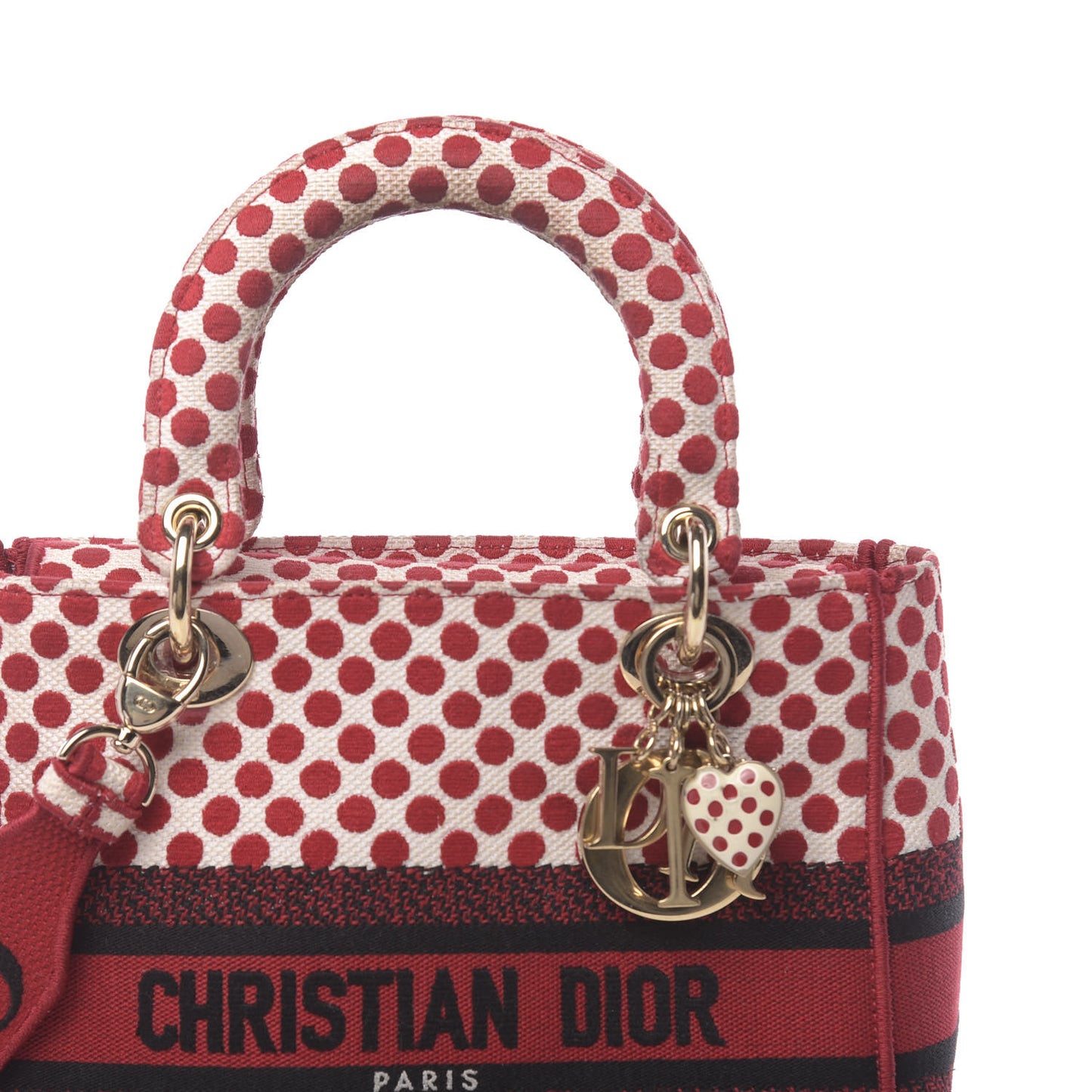 Canvas Medium DiorAmour Dots Lady D-Lite Red