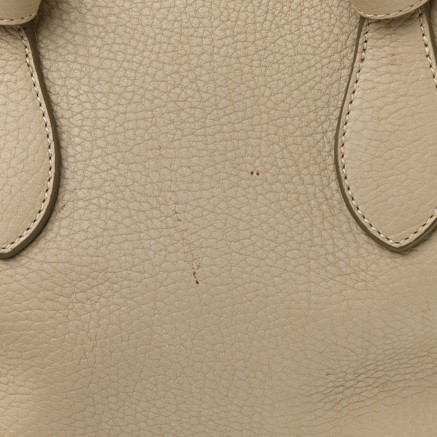 Crisped Calfskin Tie Knot Tote Light Taupe