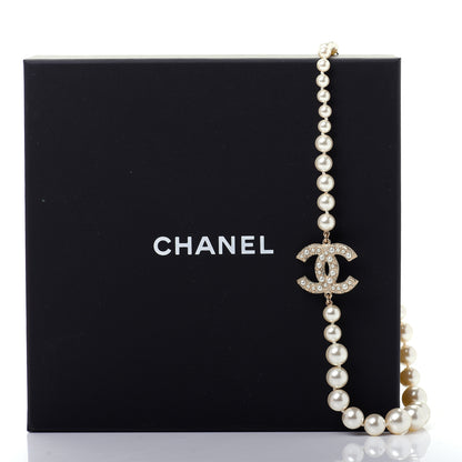 Chanel Pearl CC 100th Anniversary Necklace Light Gold 6 of 6