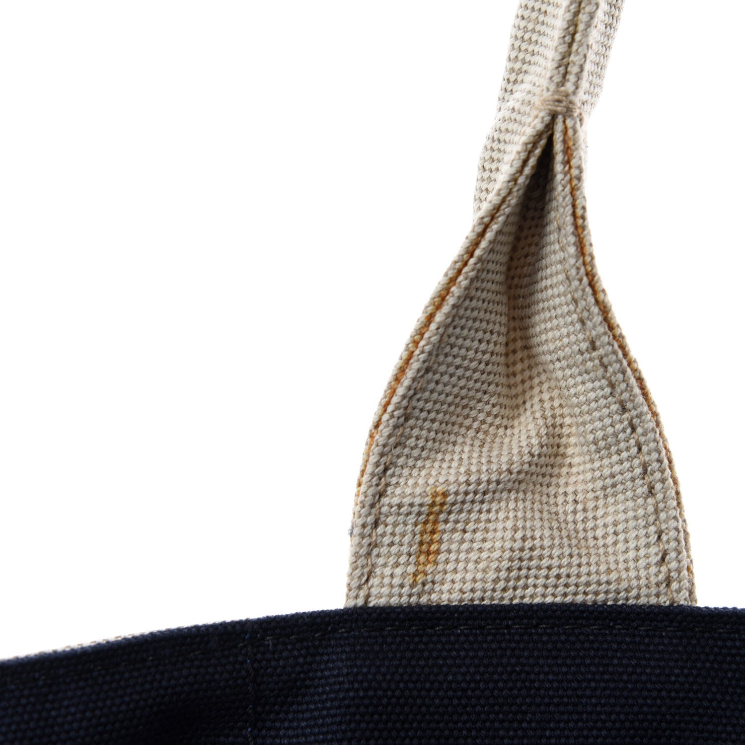 Prada Canvas Mistolino Canapa Tote Naturale Blue 10 of 14