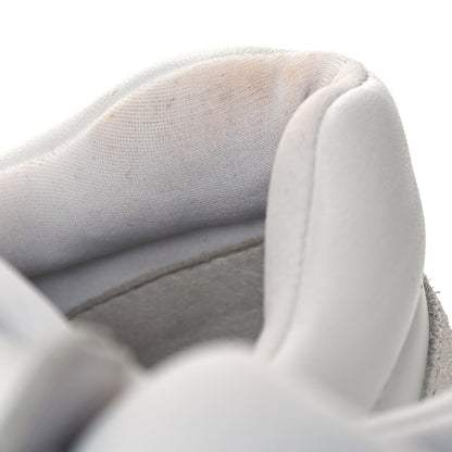 Chanel Suede Calfskin Fabric CC Sneakers 39.5 White 7 of 8