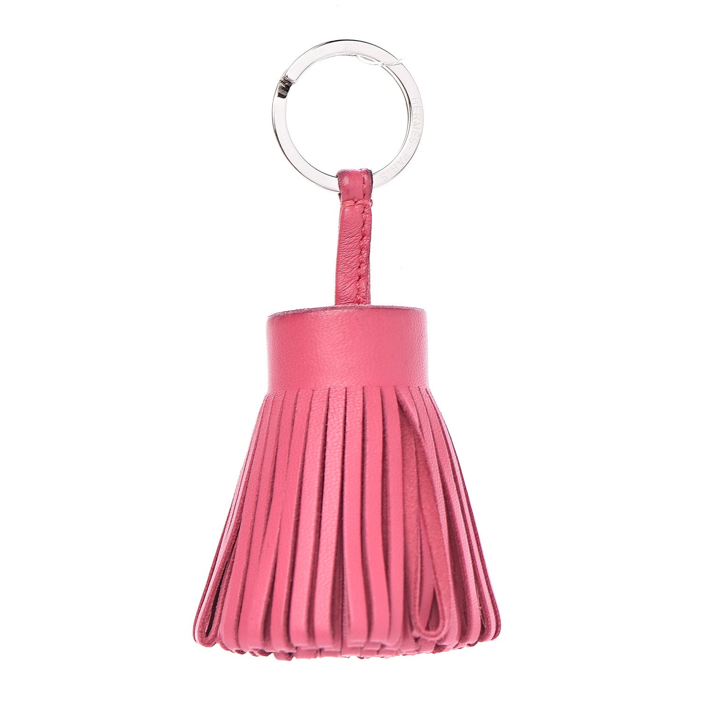 Lambskin Carmen Tassel Key Holder Rose Shocking