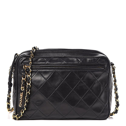 Chanel Lambskin Quilted Camera Case Black 1 of 17