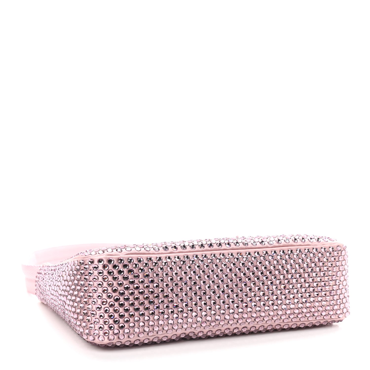 Prada Satin Crystal Mini Re-Edition 2000 Bag Alabastro 4 of 9