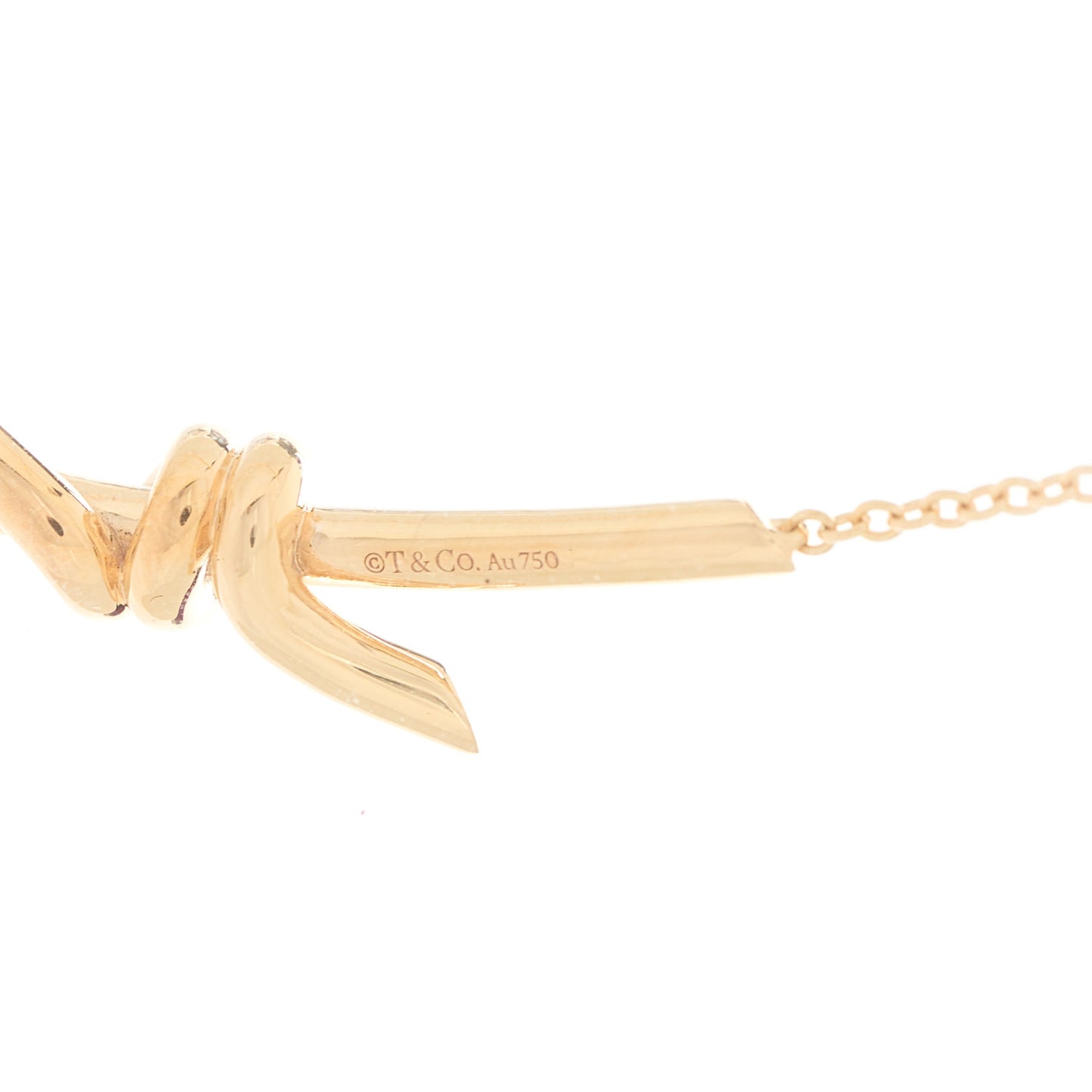 18K Rose Gold Knot Necklace