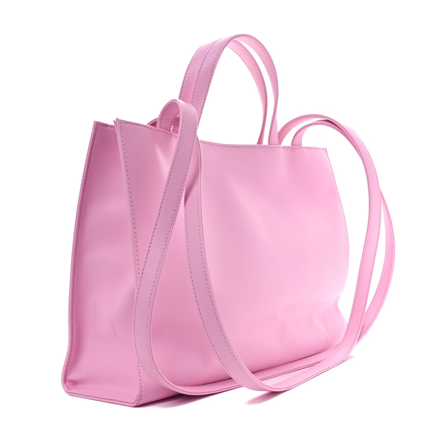 Telfar Vegan Leather Medium Shopping Bag Bubblegum 3 of 9