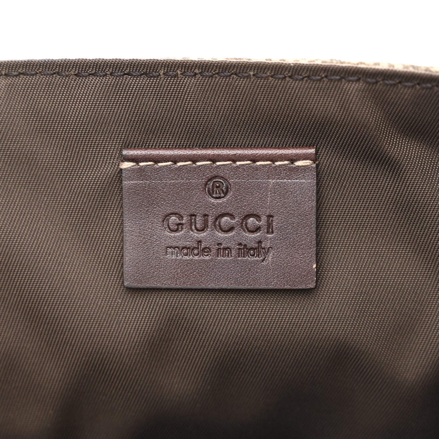 GG Plus Monogram Messenger Diaper Bag Dark Brown