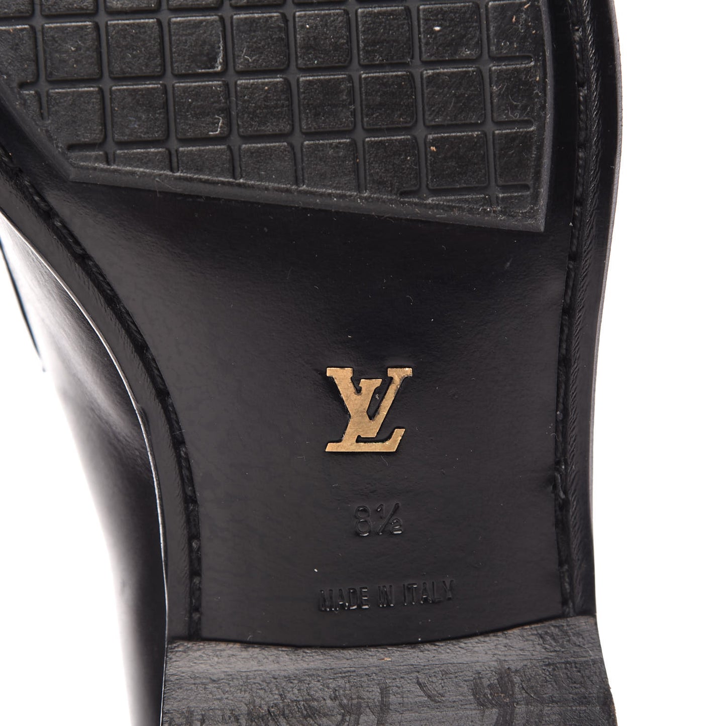 Calfskin Mens Loafers 8.5 Black