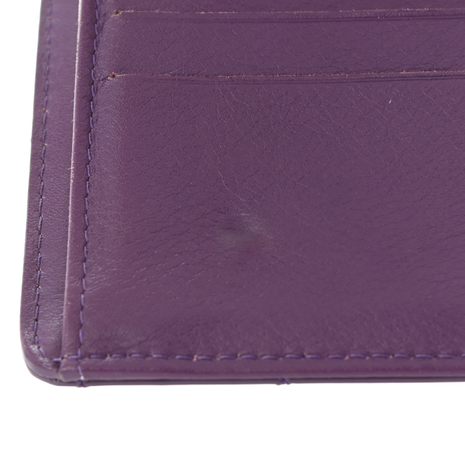 Chanel Patent Calfskin Quilted Large Brilliant Flap Wallet Purple 9 of 14
