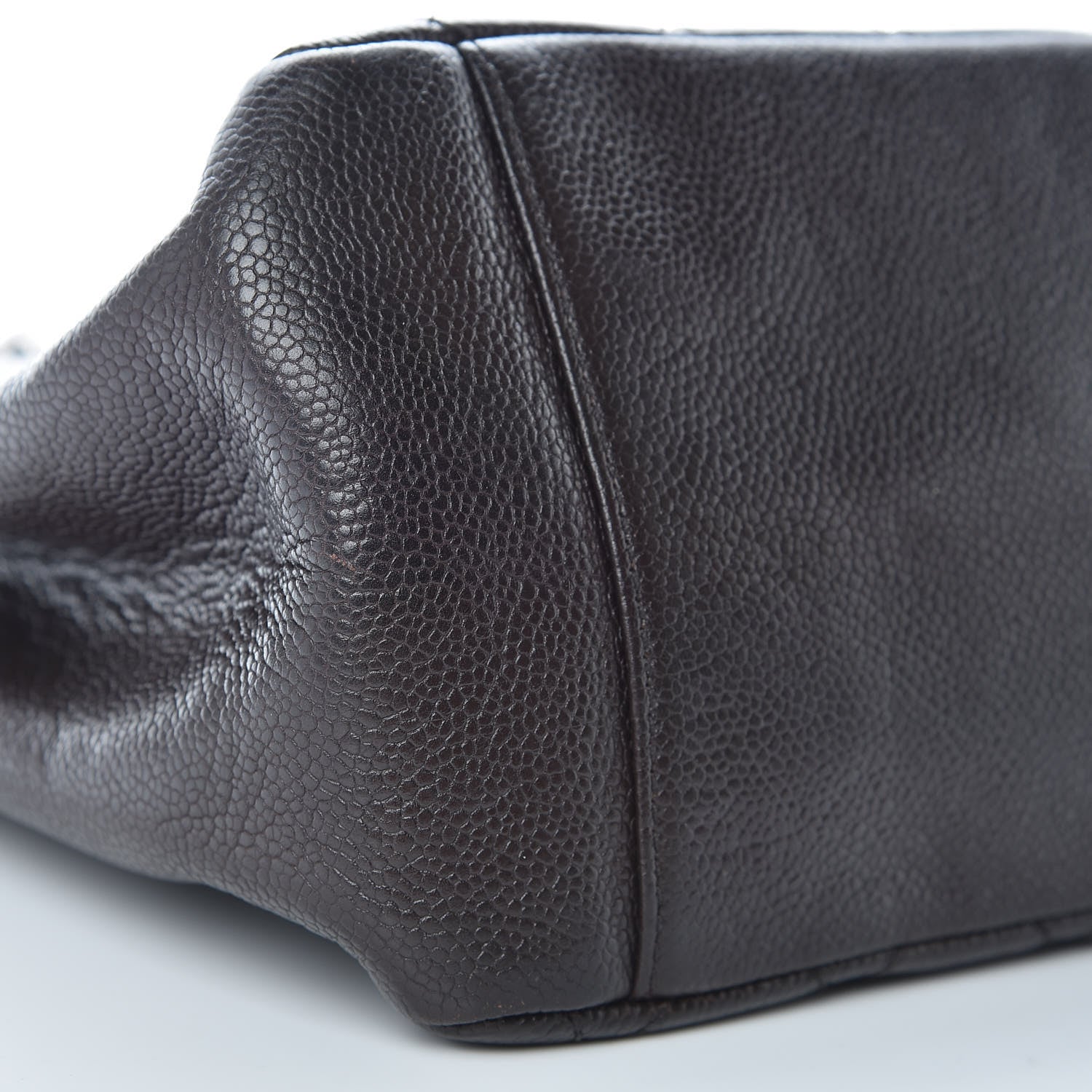 Chanel Caviar Quilted Grand Shopping Tote GST Dark Brown 9 of 13