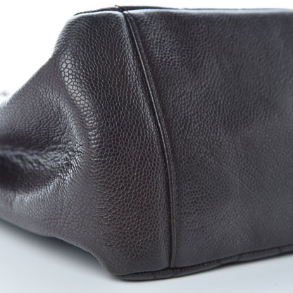 Chanel Caviar Quilted Grand Shopping Tote GST Dark Brown 9 of 13