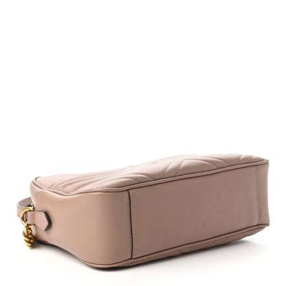 Gucci Calfskin Matelasse Medium GG Marmont Chain Shoulder Bag Porcelain Rose 4 of 10