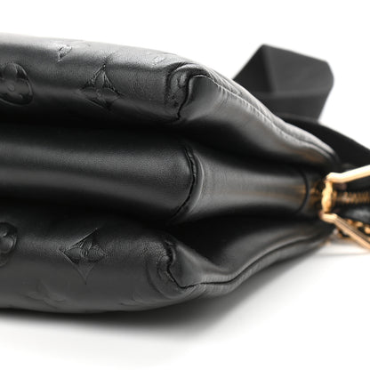 Louis Vuitton Lambskin Embossed Monogram Coussin PM Black 9 of 10