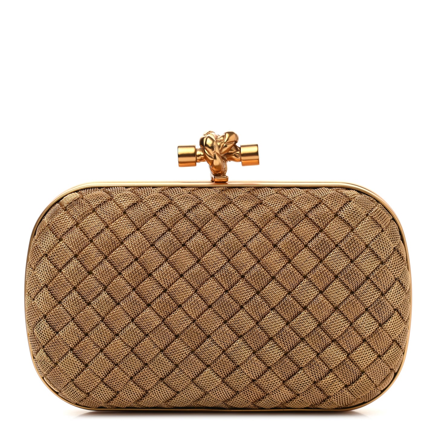 Intreccio Oro Bruciato Knot Clutch