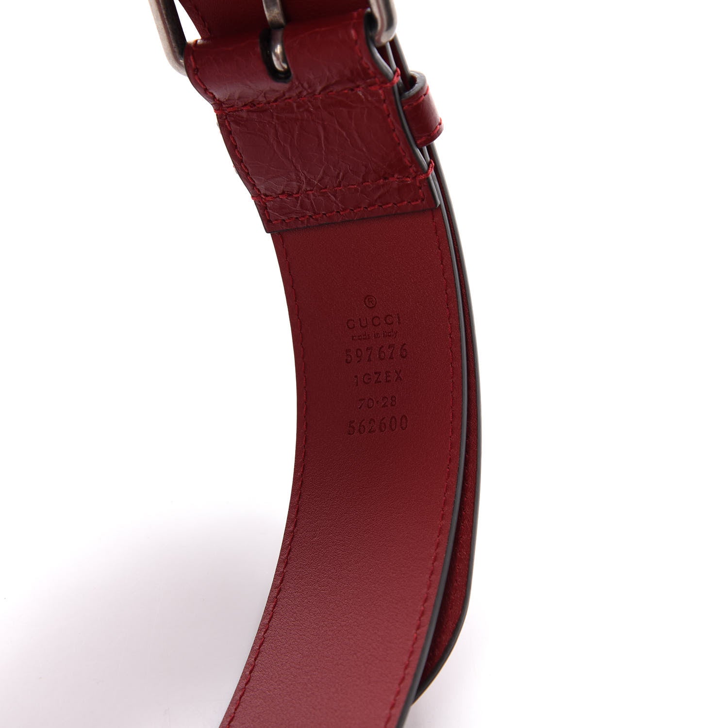 Gucci Fluffy Calfskin Mini Morpheus Belt Bag 70 28 Red 7 of 8