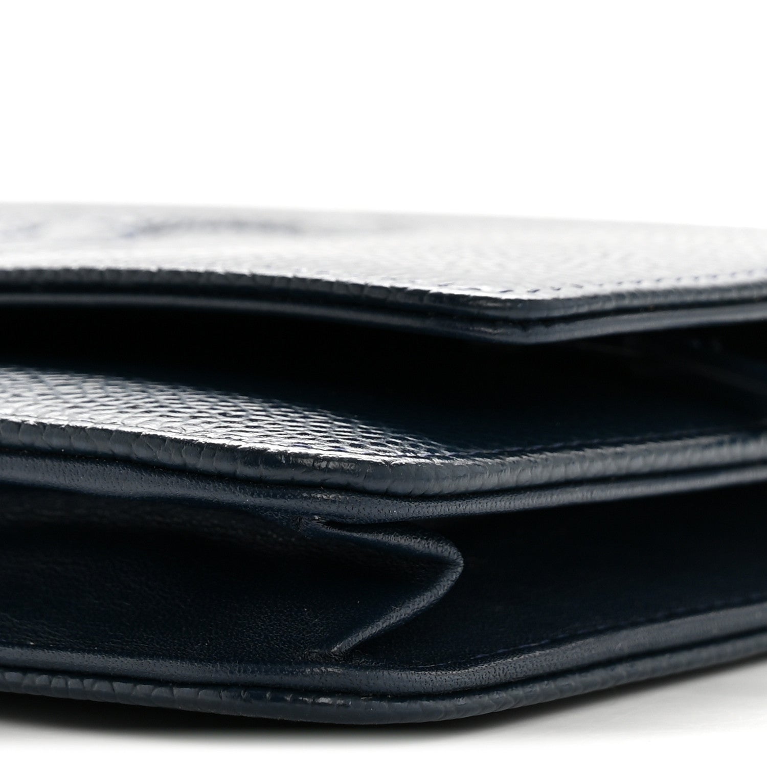 Chanel Caviar Timeless CC Wallet on Chain WOC Navy Blue 11 of 13