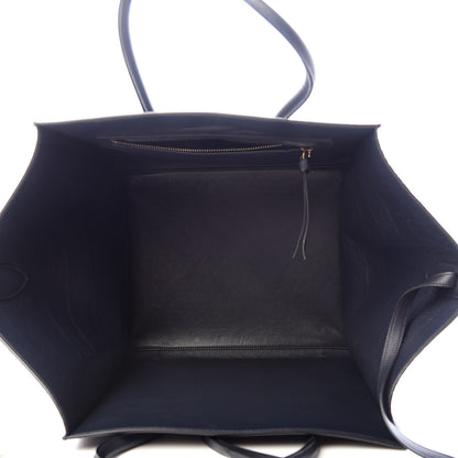 Celine Crocodile Embossed Nubuck Medium Phantom Luggage Navy Blue 5 of 9