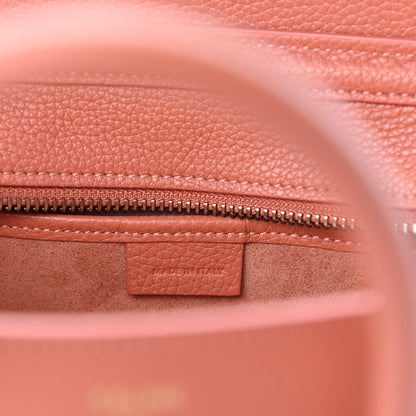 Celine Drummed Calfskin Nano Luggage Lychee 8 of 10