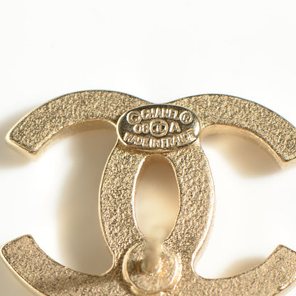 Chanel Pearl CC Drop Earrings Gold 4 of 5