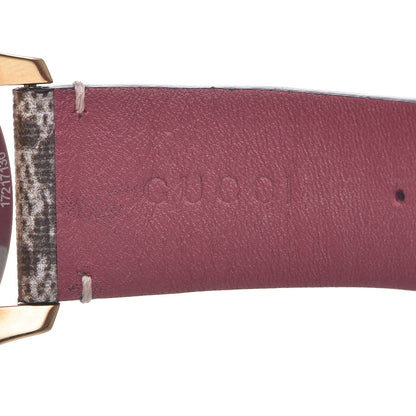 Gucci Stainless Steel Canvas 38mm G-Timeless Supreme GG Blooms Quartz Watch Brown 6 of 9