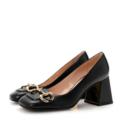 Gucci Malaga Kid Horsebit 75mm Pumps 37 Black 4 of 10