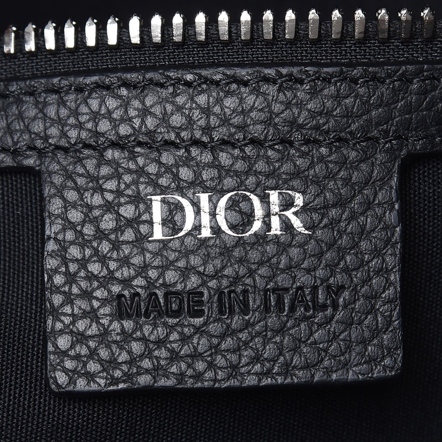 Christian Dior HOMME Oblique Grained Calfskin Tote Blue 6 of 8