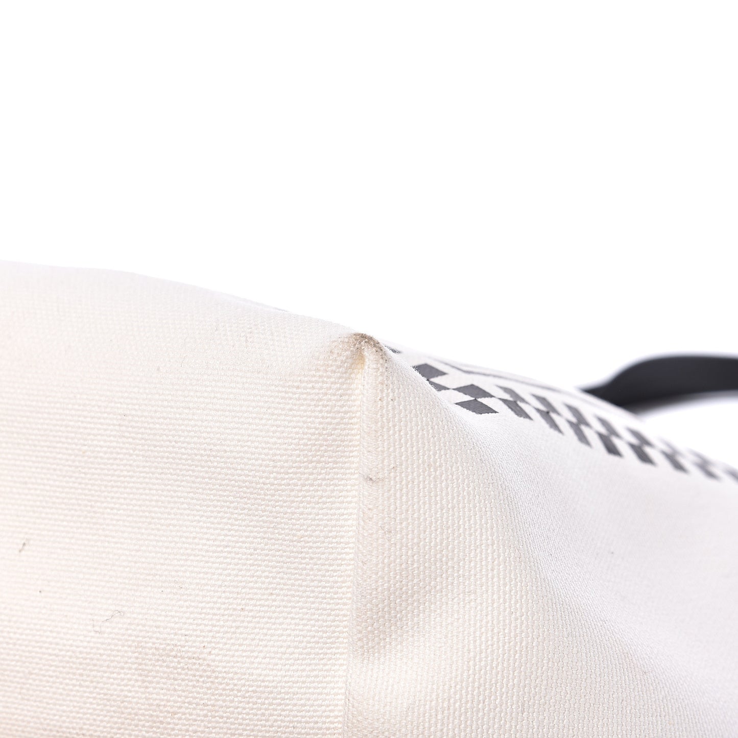 Canvas Logo Tote Black White
