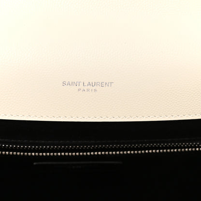 Saint Laurent Grain De Poudre Large Tri-Quilt Monogram Satchel Porcellana 6 of 10