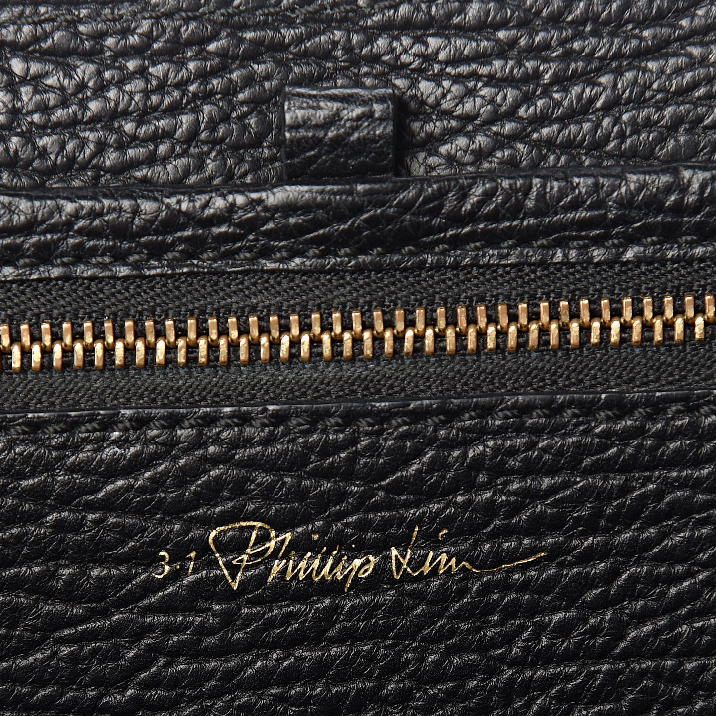 3.1 Textured Calfskin Medium Pashli Satchel Black