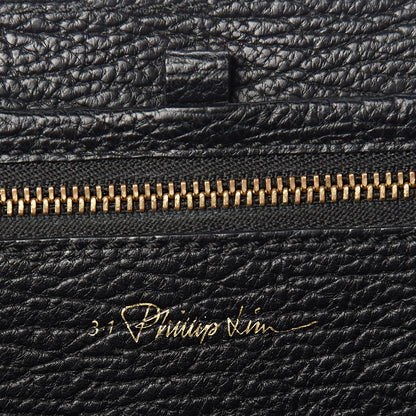 3.1 Phillip Lim 3.1 Textured Calfskin Medium Pashli Satchel Black 6 of 15