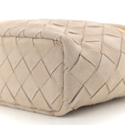 Bottega Veneta Suede Intrecciato Bang Bang Vanity Case Ecru 10 of 10