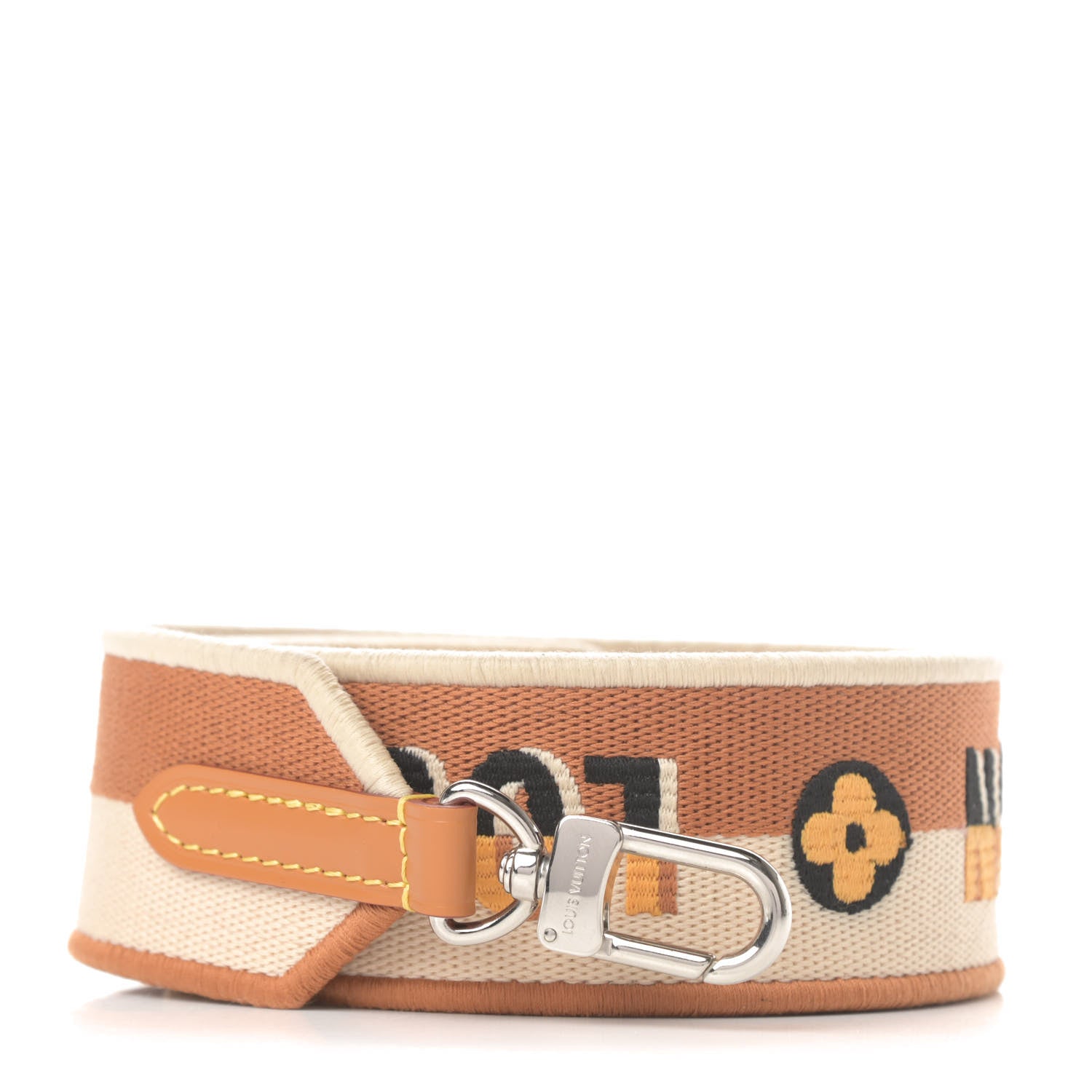 Louis Vuitton Jacquard Alma BB Shoulder Strap Honey Gold 1 of 3