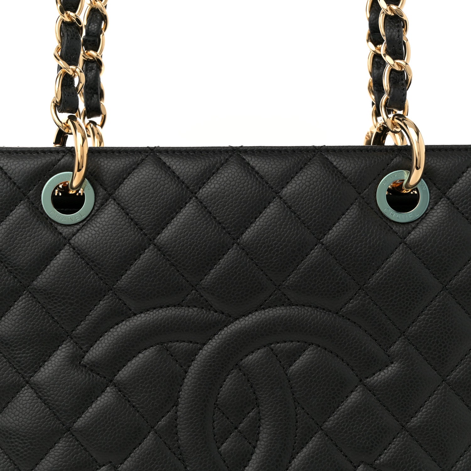 Chanel Caviar Quilted Grand Shopping Tote GST Black 8 of 10