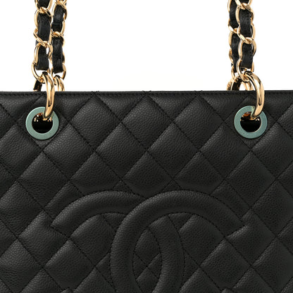 Chanel Caviar Quilted Grand Shopping Tote GST Black 8 of 10