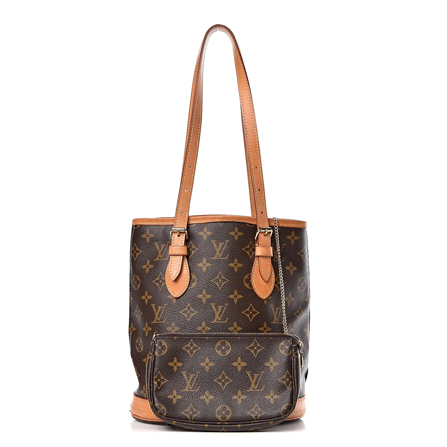 Louis Vuitton Monogram Petit Bucket 23 1 of 18