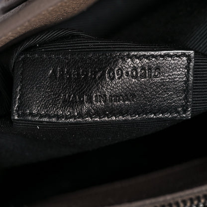 Saint Laurent Grained Calfskin Small Sac De Jour Taupe 7 of 10